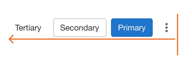 Button hierarchy from right to left for right alignment